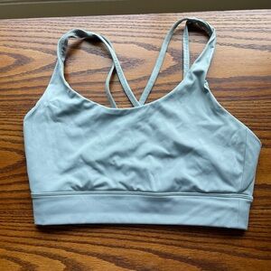 Balance Athletica / Vitality Crossback padless sports bra M light blue
